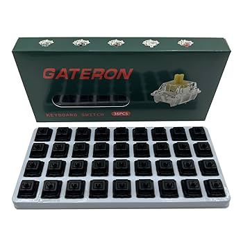キーボード GATERON Oil King switch Gateron Oil King pre lubed Linear MX Switch,Black Split